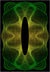 Optio Black Green Futuristic Rug