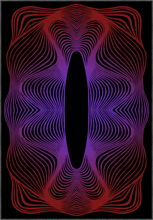 Optio Purple Op Art Rug