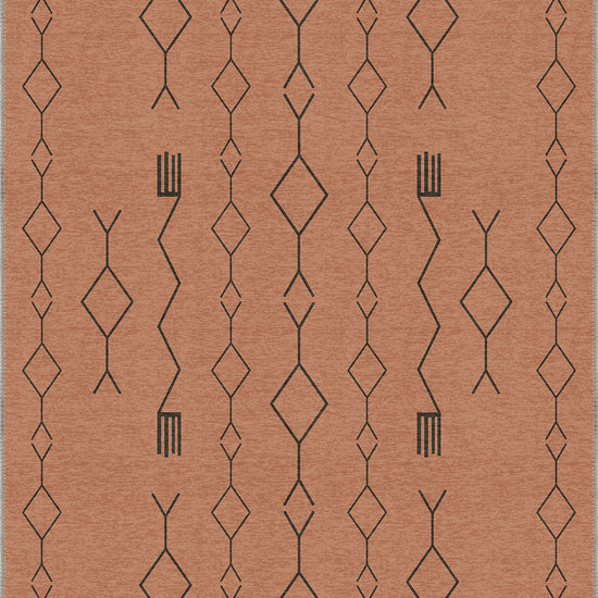 Terracotta berber rug
