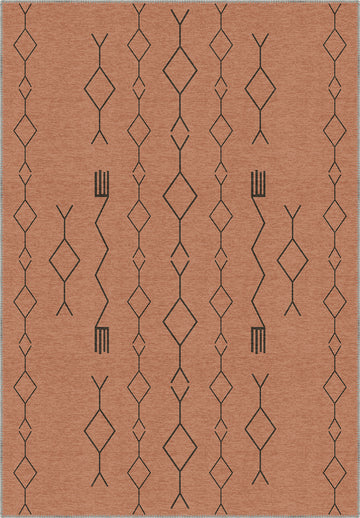 Terracotta berber rug