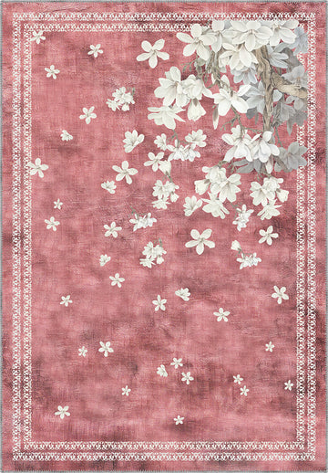 Hanami Pink Japanese Rug