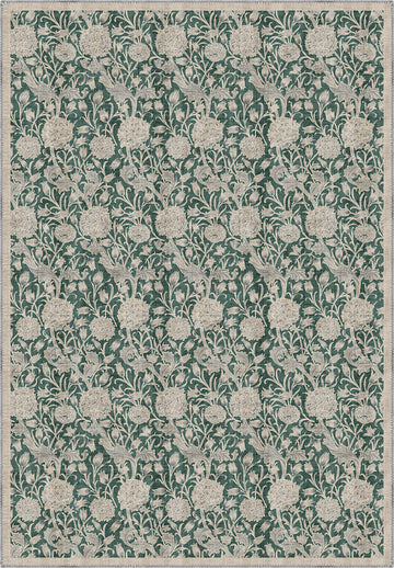 Thalassa Green Country Rug