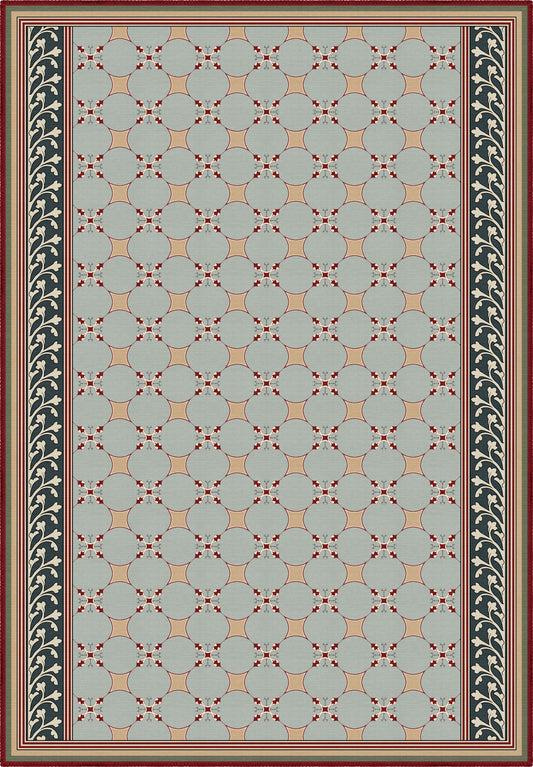 Eloise Vintage Trellis Tile Rug
