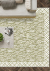 Alder Floral Sage Green Rug
