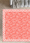 Alder Floral Coral Rug