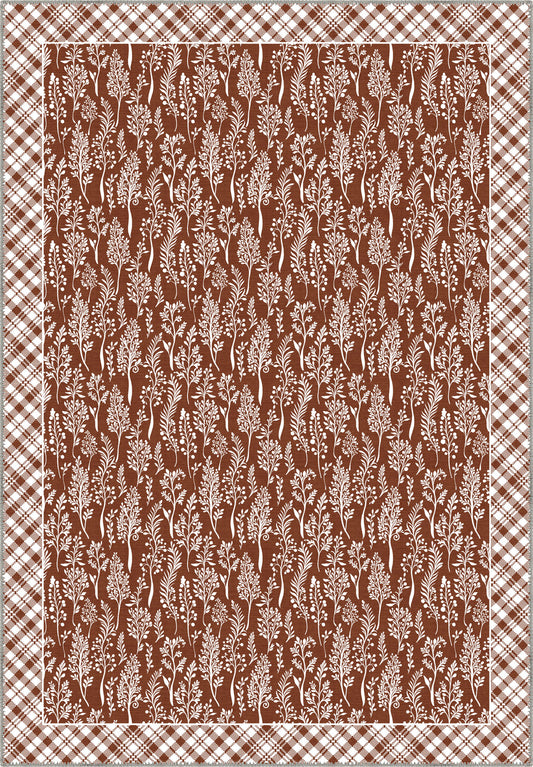 Alder Floral Terracotta Rug