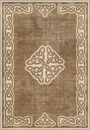 Sorin Warm Beige Rustic Rug
