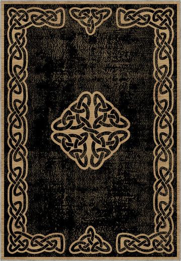 Sorin Black Celtic Rug
