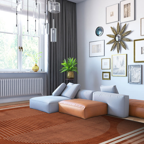 Modern rug for living room.