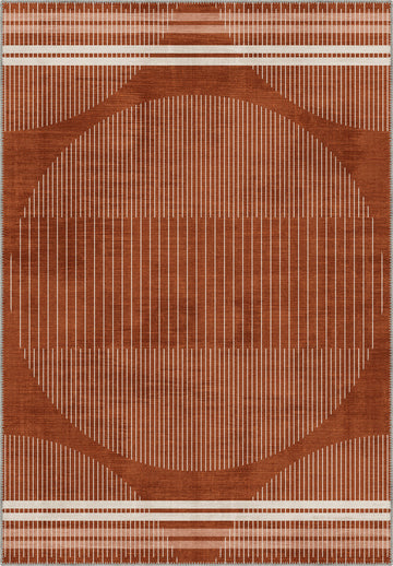 Nathan Modern Cinnamon Rug