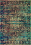 Aeron Teal Industrial Rug