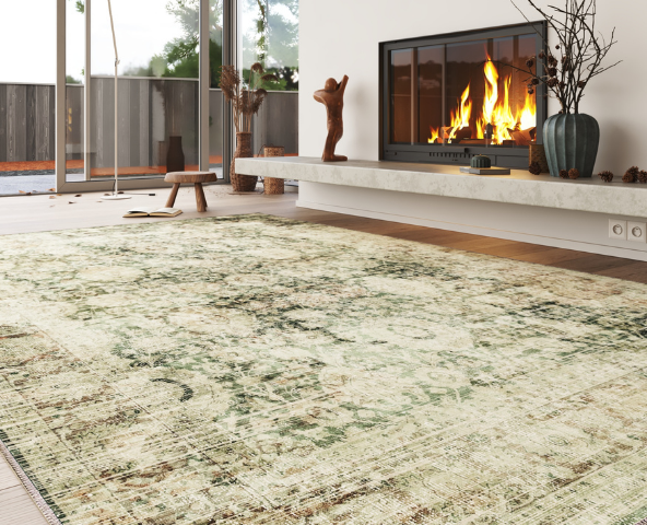 Area rugs can seperate large spaces