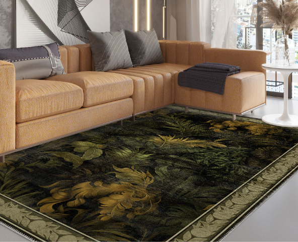 Green rugs come in variety of styles