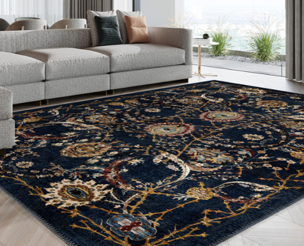 Persian rug in a living room