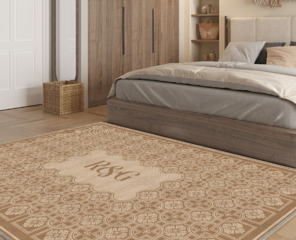 Personalised rugs are customisable rugs with initials.