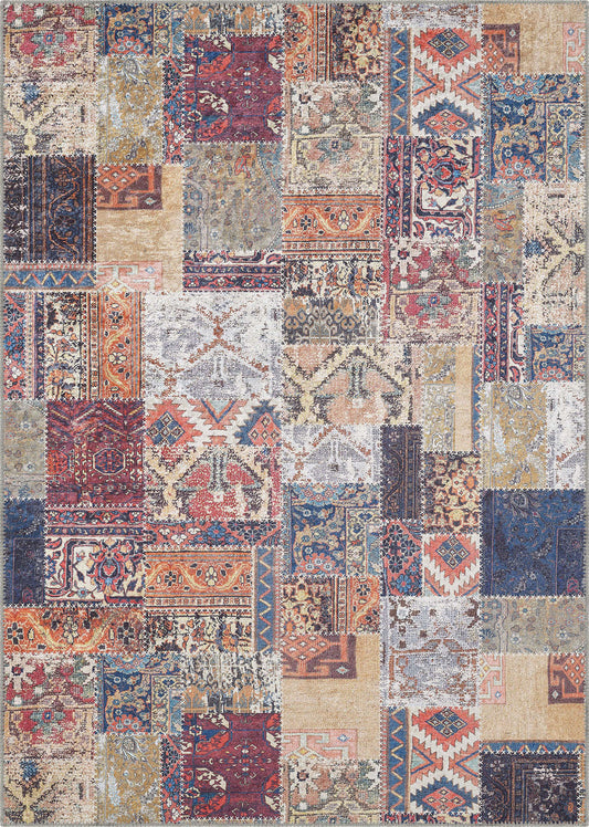 Hawke Patchwork Washable Rug