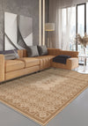 Marisa Beige Customizable Monogram Rug