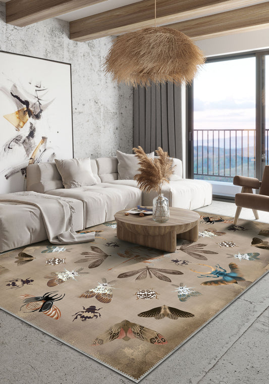 Chou Moth Cream Rug