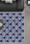 Addison Blue Modern Washable Rug