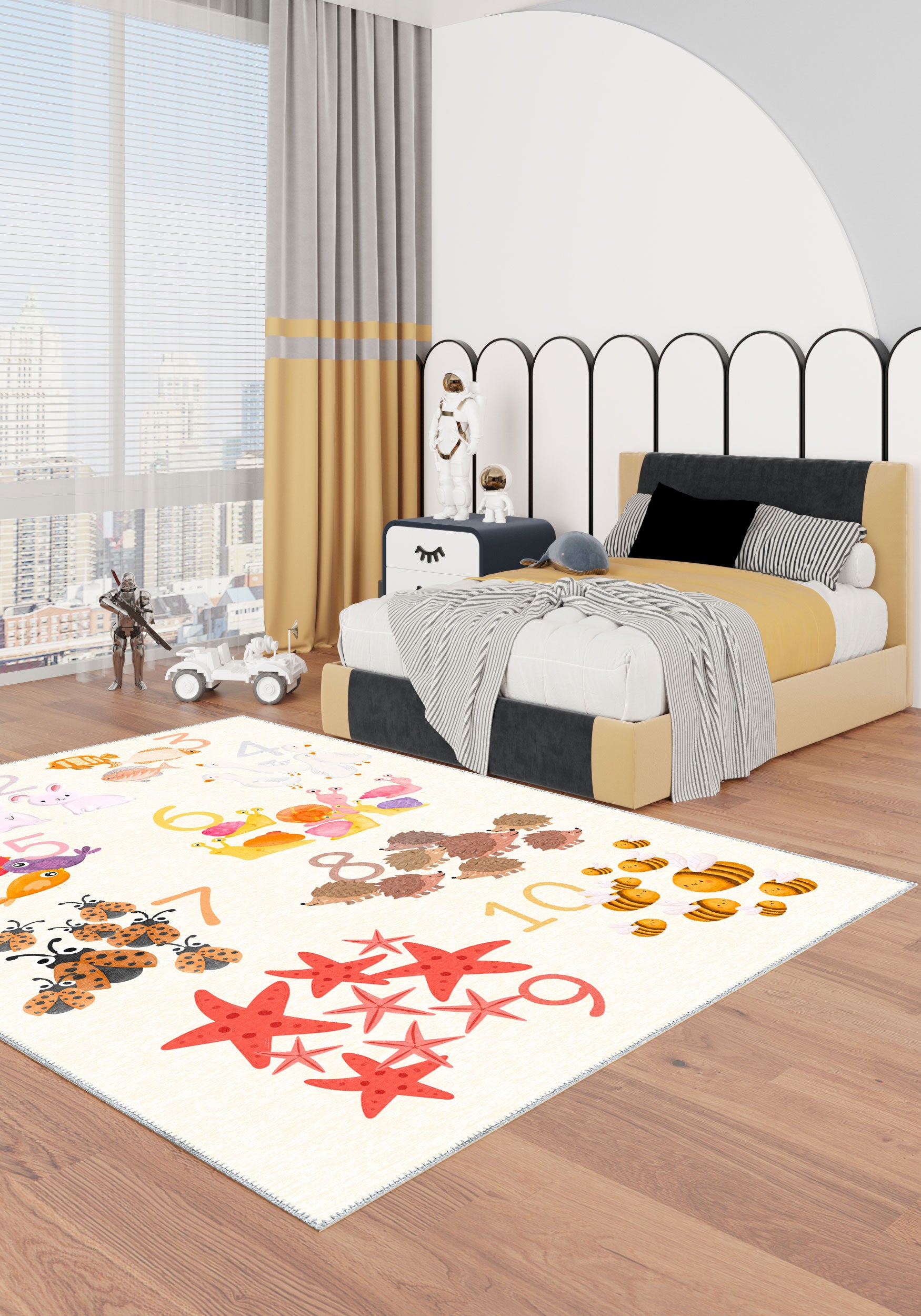 Learn to Count Kids Room Rug