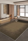 Olivia Brown Bordered Washable Rug