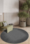 Olivia Grey Bordered Washable Rug