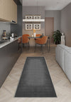 Olivia Grey Bordered Washable Rug