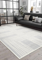Charles Grey Geometric Rug