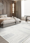 Charles Grey Geometric Rug