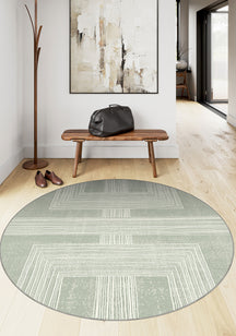 Charles Sage Green Minimalist Rug