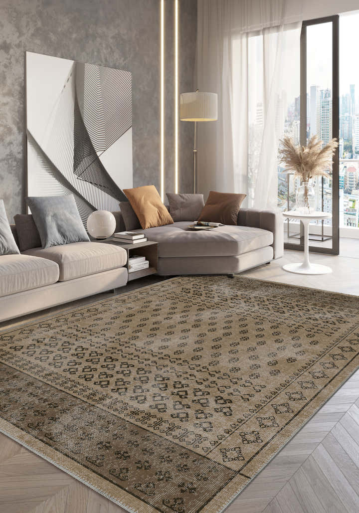 Luca Brown Tribal-Ethnic Rug