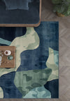 Evander Modern Blue Rug