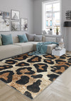 Leander Animal Print Washable Rug