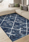 Margot Washable Blue Rug