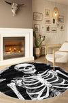 Phantom Black and White Skeleton Rug