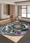 Rowena Multi Coloured Abstract Rug