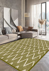 Siena Chevron Green Rug