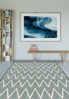 Siena Geometric Teal Rug