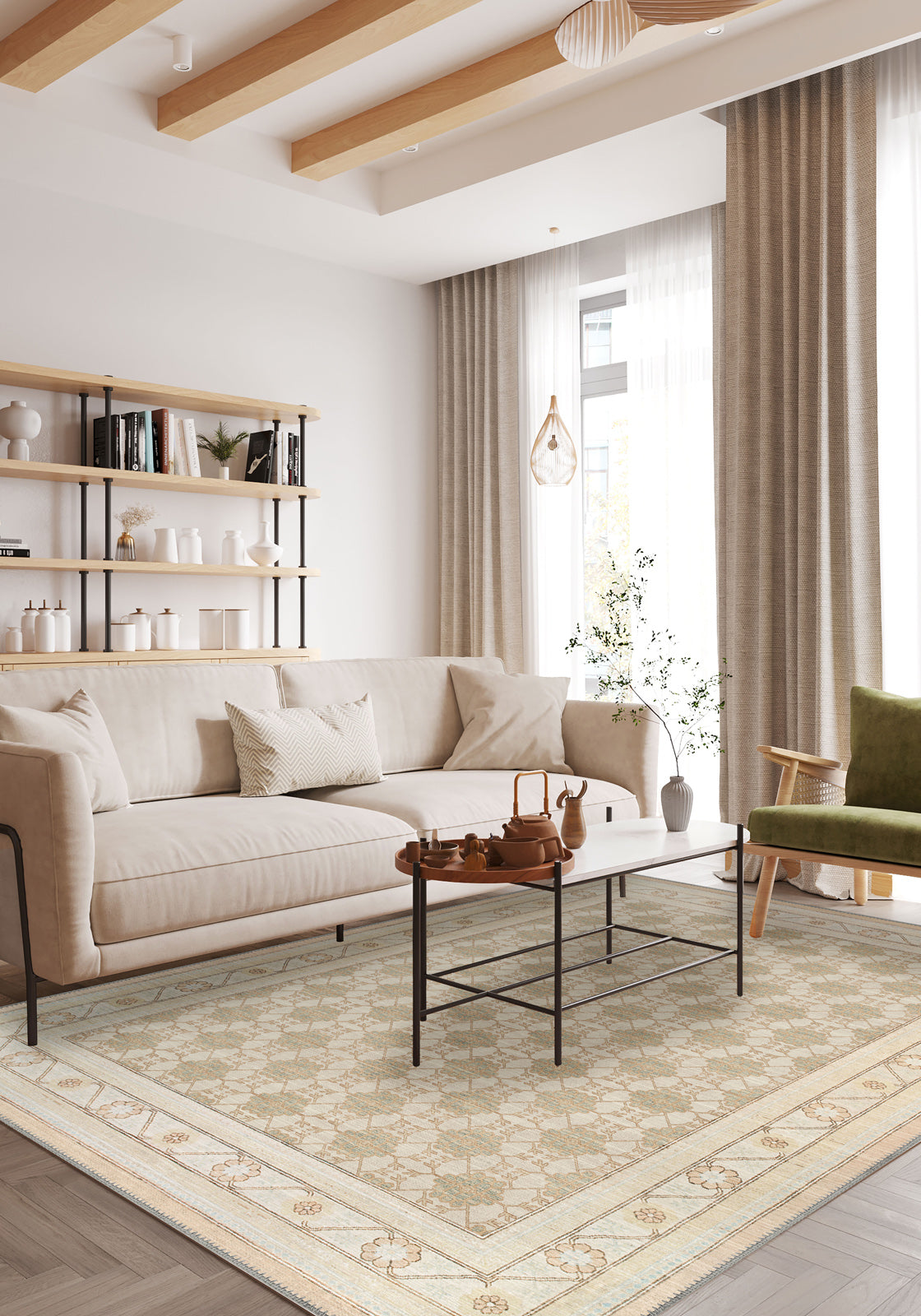 Connor Cream Vintage Rug