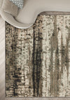 Anna Washable Abstract Green Rug