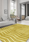 Alice Yellow Modern Washable Rug