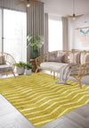 Alice Yellow Modern Washable Rug