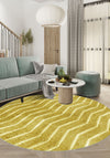 Alice Yellow Modern Washable Rug