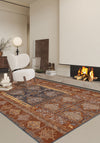 Andrew Orange Brown Vintage Rug