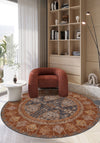 Andrew Orange Brown Vintage Rug