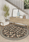 Brooke Brown Geometric Rug