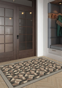 Brooke Brown Geometric Rug