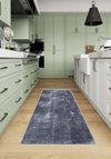 Vionette Grey Abstract Washable Rug