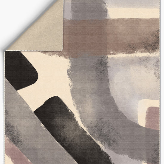 Grey beige throw blanket