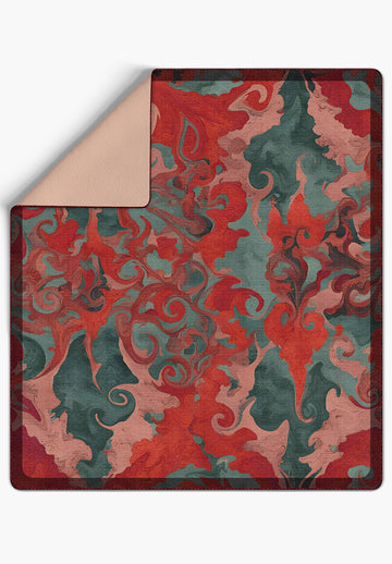 Eira Red Throw Blanket
